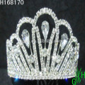 Großhandel Silber Rhinestone Tiaras und Kronen